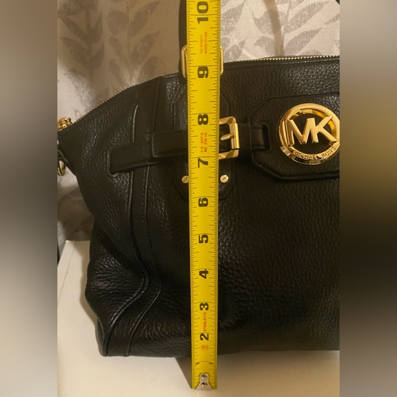 Michael Kors Black Pebble Leather Satchel - Picture 3 of 8